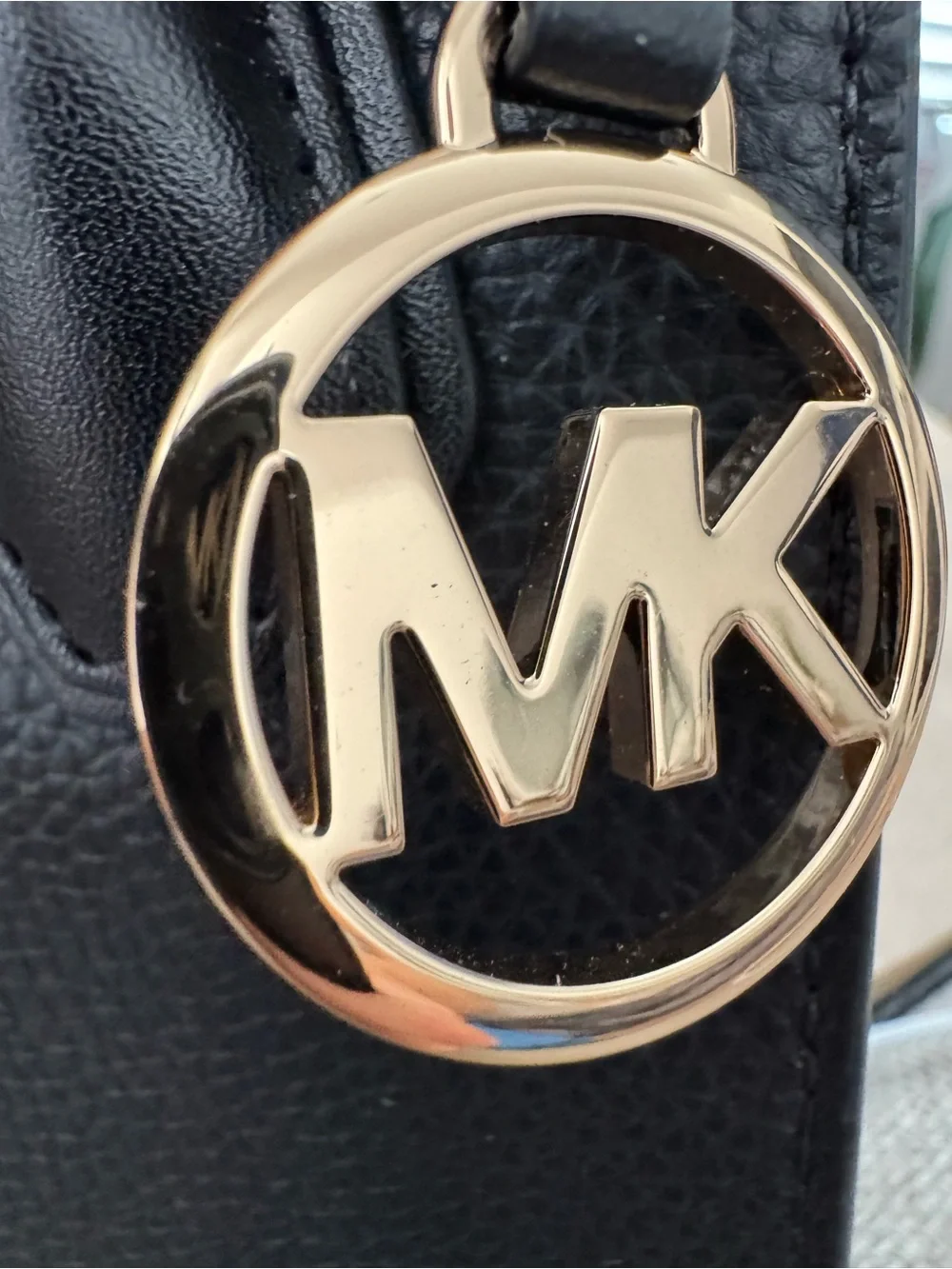 NWT Michael Kors Women Mercer Extra-Small Pebbled Leather Crossbody Bag,Black